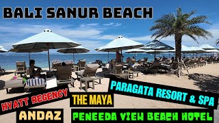 Bali Sanur Beach Walk 2024, Sanur Beachfront Hotels