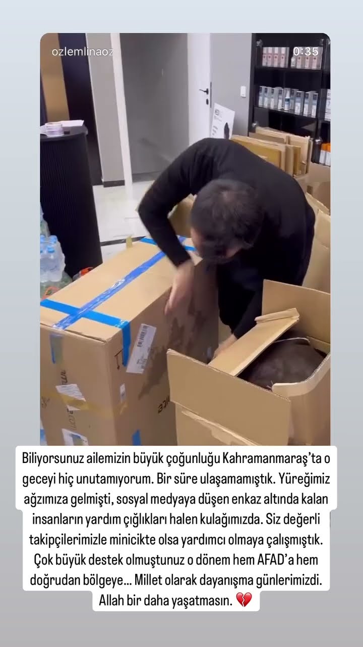 Biliyorsunuz ailemizin büyük çoğunluğu Kahramanmaraş'ta o geceyi hiç unutamıyorum ?