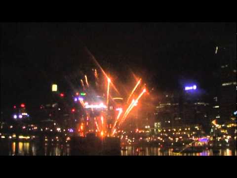 Darling harbour fireworks rain