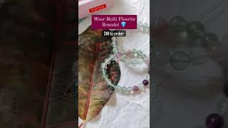 Multi Fluorite Crystal Bracelet