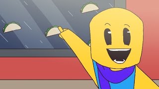 GUYS LOOK! it's raining tacos! // Roblox animation