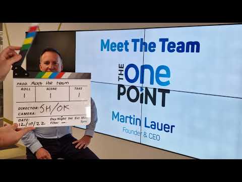 Meet The Team: An interview with our Founder & CEO Martin Lauer - video from The One Point