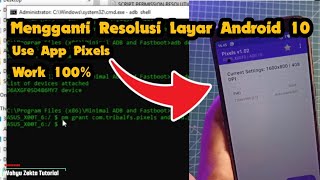 Enable Pixels App change Android 10 screen resolution Via PC No root Test Asus Zenfone Max Pro M1 screenshot 4