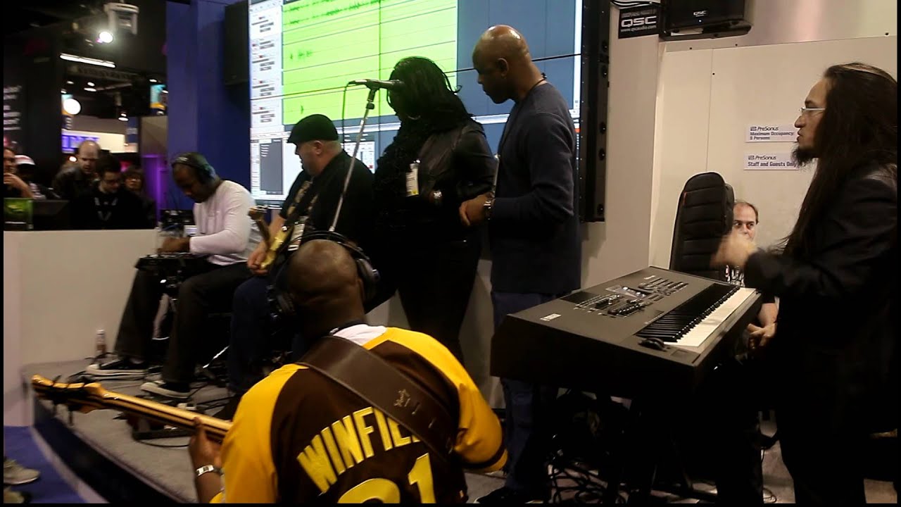 NAMM 2012 Presonus Booth Jam - Drum Solo w/ David Haynes