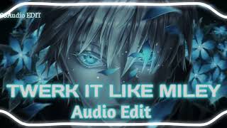 Twerk it like miley || Music audio edit || twerk it like miley audio edit [copyright-free]