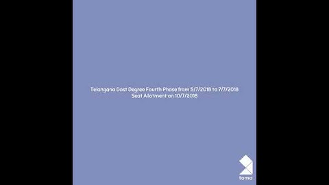 Dost Degree Counselling Update..