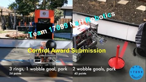 FTC Team 17099 NaH Robotics Control Award | Ultimate Goal