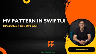 MV Pattern in SwiftUI (10/03/2025 at 11:00 AM CST)