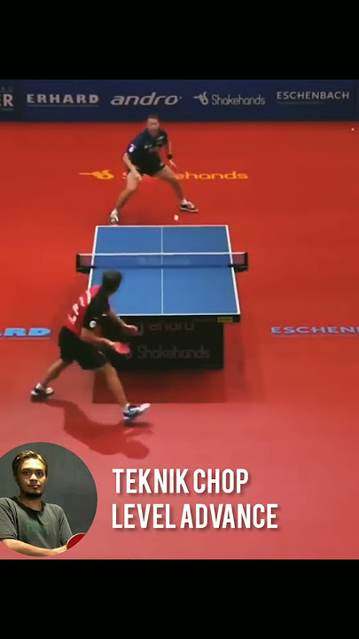 Teknik Chop Tenis Meja Level Advance - table tennis