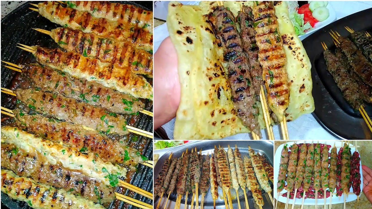 غير في دارك قلشي عائلتك بوصفة مشاوي لذيذة كباب اللحم و الدجاج بنة عظيمة 😍🍢