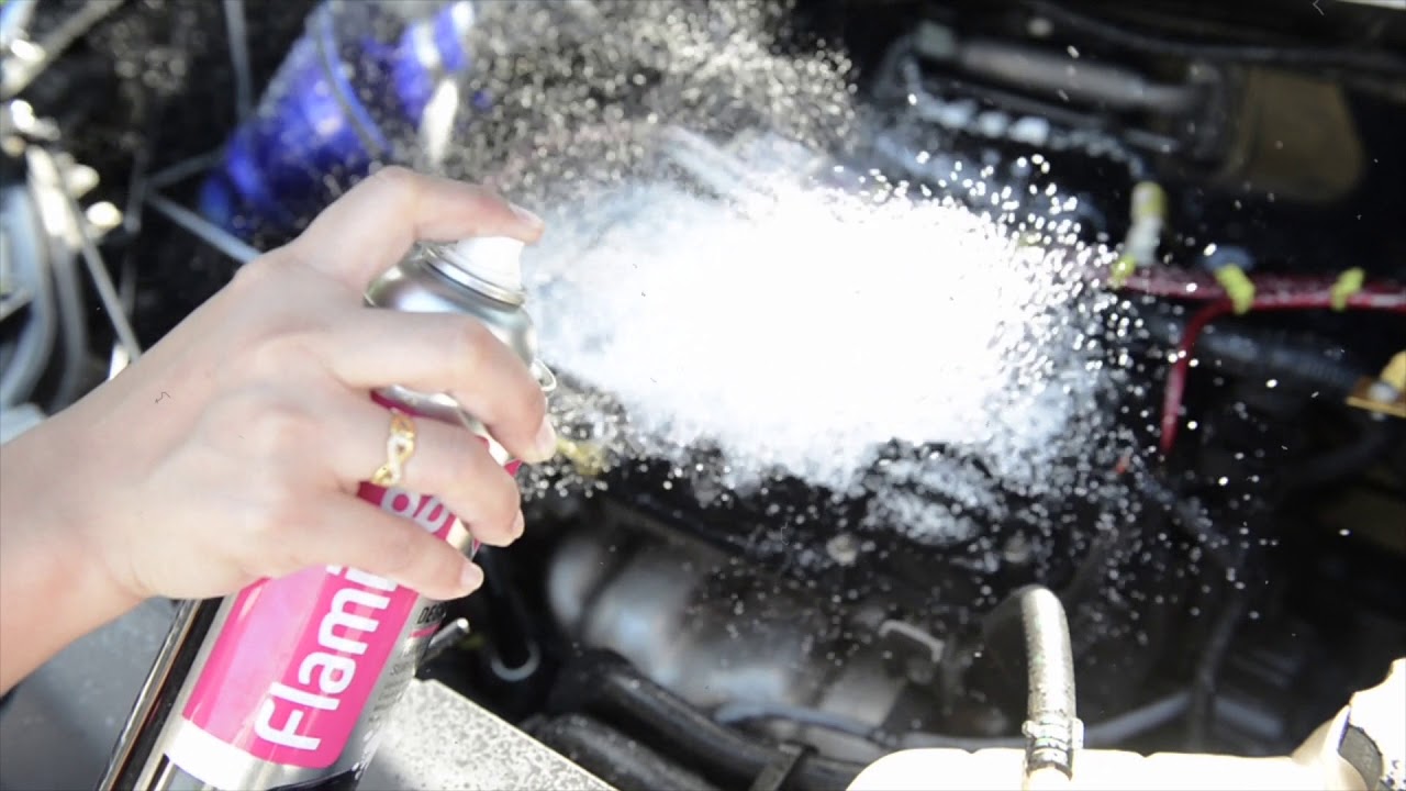 Safely Clean and detail your engine bay without water using WD-40