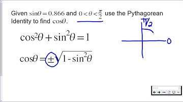 Finding Cosine Using the Pythagorean Identity
