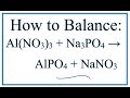 Balancing Chemical Equations and Ions