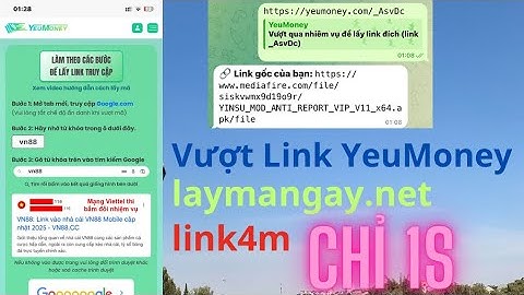 Tool Auto Bypass Vượt Link Yeumoney, 1short, Link4m , laymangay Miễn Phí Free Giải Mã Siêu Nhanh 1s