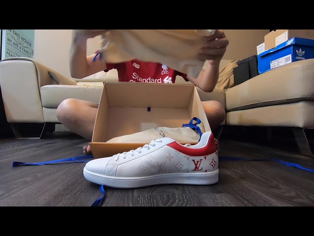 Unboxing Louis Vuitton Luxembourg Sneaker Red 