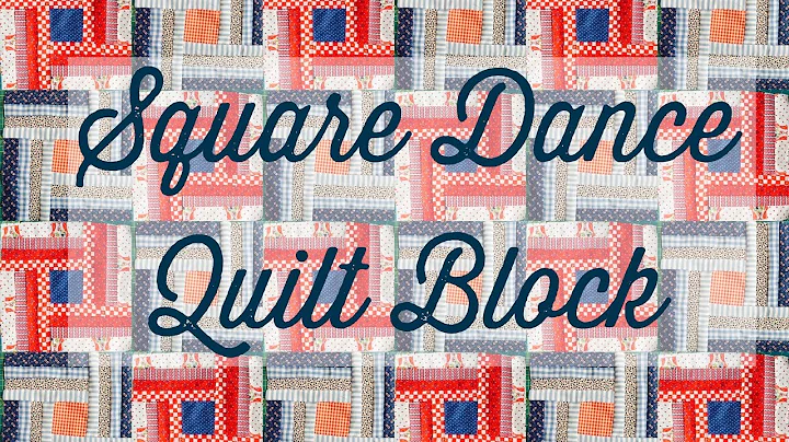Square Dance quilt block-easy sewing-beginner quilting-learn to quilt-scrap quilt
