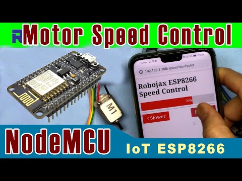 IoT: NodeMCU ESP8266 ve L298N Modülü ile DC motorun kontrol hızı