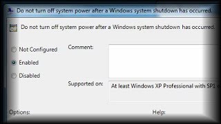 Do Not Turn Off System Power After A Windows System Shutdown Has Occurred (Windows 7)