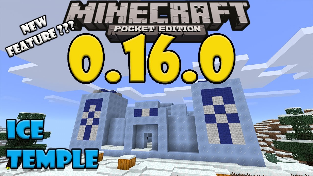 ICE TEMPLE in Minecraft PE (New Feature???) - Ice Temple and Ice
