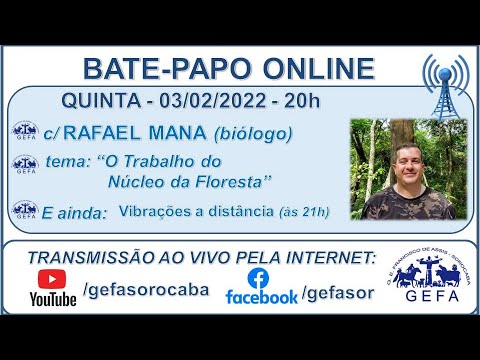 Assista: Bate-papo online - c/ RAFAEL MANA (03/02/2022)