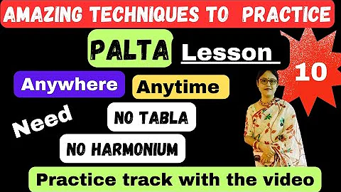 Amazing techniques to practice palta with notations🎹 Palta for everyday riyaz with harmonium & tabla