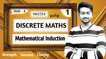 Mathematical Induction in Tamil Discrete Mathematics in Tamil MA3354 Unit 2 Combinatorics