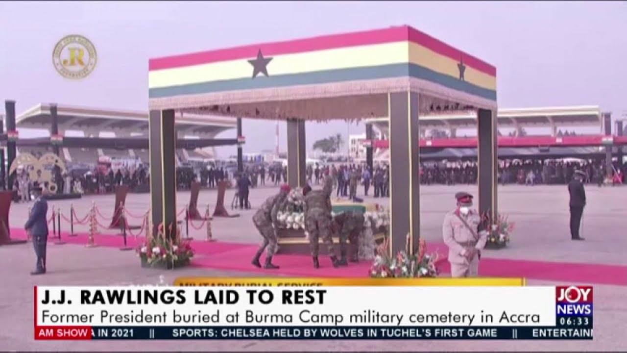 J.J Rawlings laid to Rest: Former President buried at Burma Camp ...