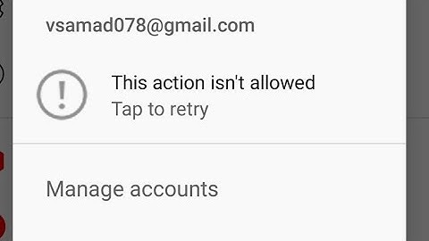 This Action Is Not Allowed Tap To Retry / Problem Solved / Action / Account Suspended Solved / FG