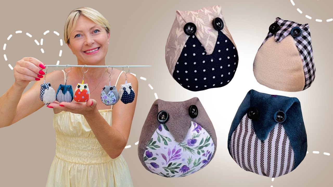 COMO COSER LLAVERO BÚHO / Proyecto de Costura