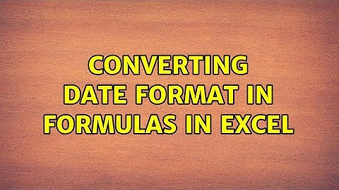 Converting date format in formulas in Excel (5 Solutions!!)
