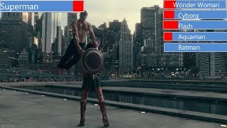 Superman vs Justice League with Healthbars | Justice League Movie (2018) Superman vs Justice League with Healthbars | Justice League Movie (2018)