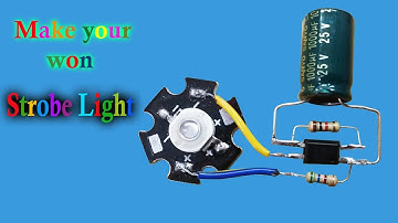 How to Make LED Strobe Lights | LED Stobe | Battery Powered Strobe Light | Mini Strobe Light