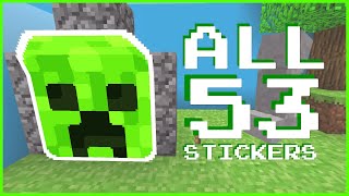 Minecraft 15 Year Anniversary Map | All 53 Stickers Locations Guide!