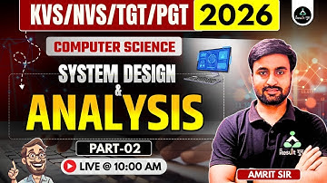 P-2 | System Design & Analysis | KVS/NVS Computer Important Questions | KVS/NVS & LT Grade 2026