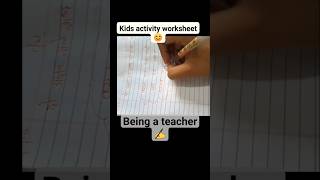 Hindi worksheet for kids...#funwithgame #creative #minddevelopment