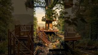 🌳 What if a giant tree became a luxury home? 🤯 #youtubeshorts #buildx #timelapse #buildtak