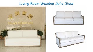 Wooden Sofa: To Show A Wooden Set Sofa(White Sofa Wooden Sofa Set Wooden Set Sofa) screenshot 4
