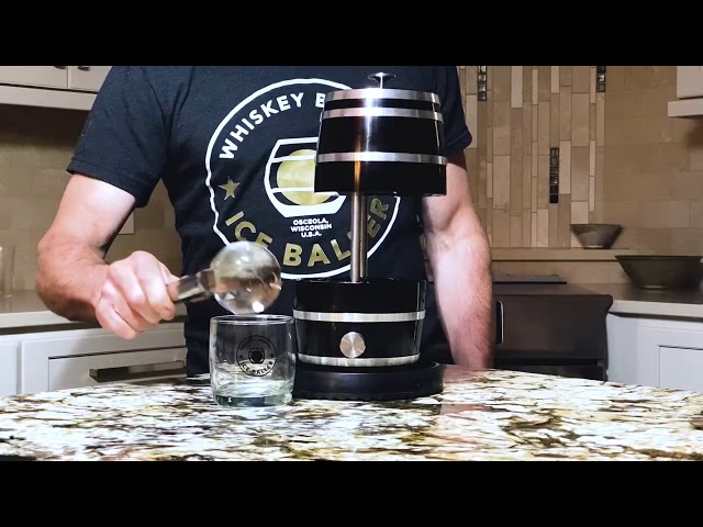 WHISKEY BARREL ICE BALLER- World's Finest Ice Ball Press by Jeff