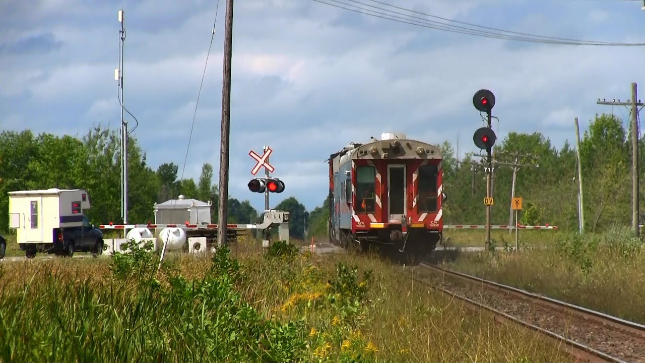 TEST TRAIN! CN 4772 at Brechin (31AUG2014) - YouTube