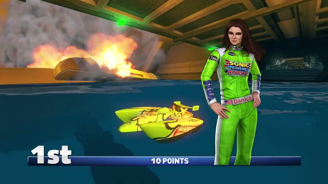 Sonic & All-Stars Racing Transformed Arcade Cup Danica Patrick Expert Difficulty