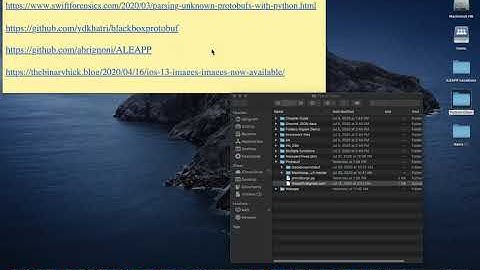 DFIR parsing of protobuf data in Python