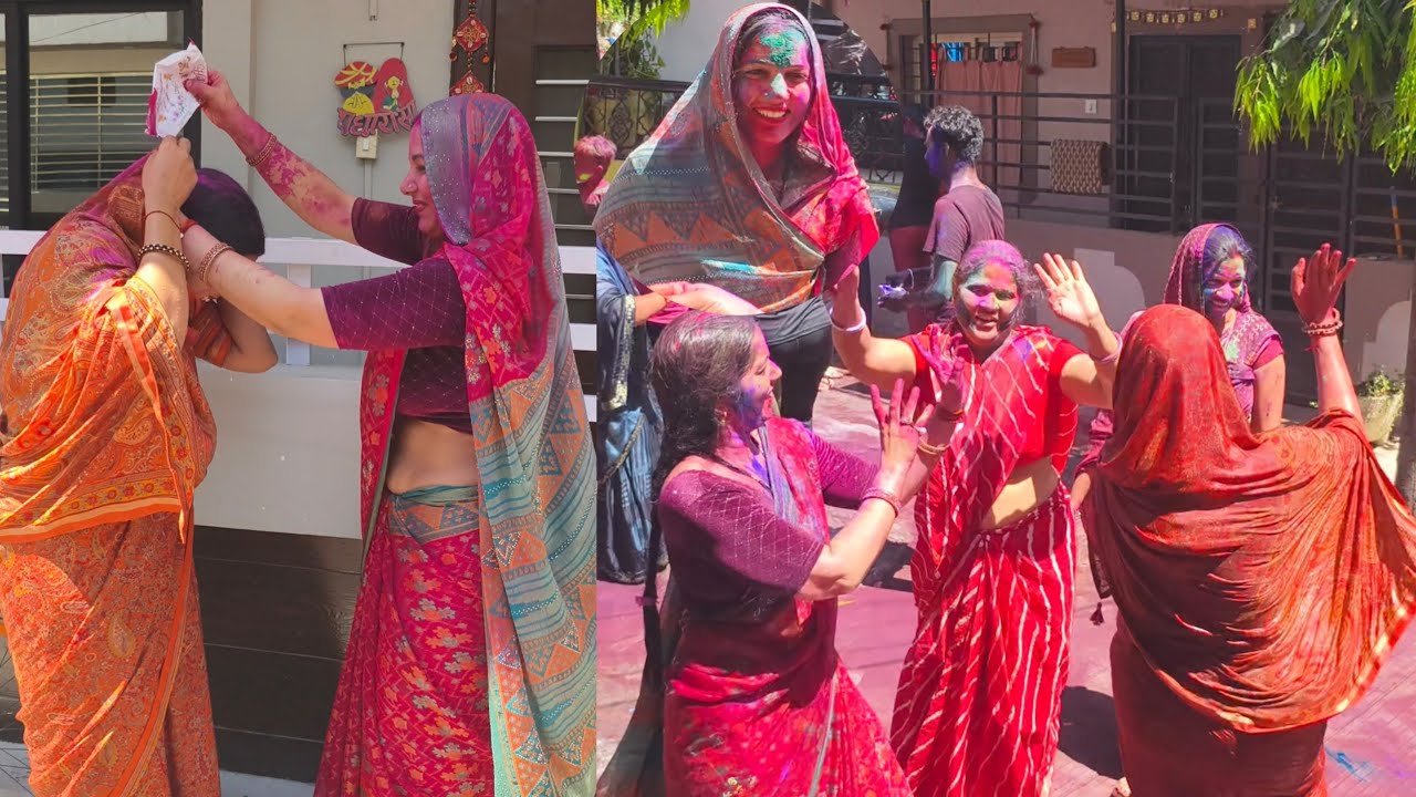 🌺Holi Special vlog:-) सारे शिकवे गीले भूलाकर खेले होली  || छठी का दूध याद दिला दिया #vlogs #faimily