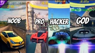 [Asphalt 8] Noob vs Pro vs Hacker vs God #3