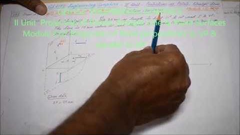 Projection of Line Perpendicular To VP & Parallel To HP - M2.07 - EG in Tamil