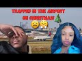 VLOG: Me &amp; NEW BAE Got TRAPPED In The Airport On CHRISTMAS! + Surprising My Mom! | DOPEDJ