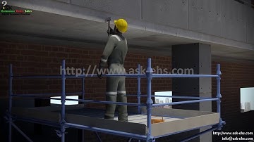 Improper Mobile Scaffolding