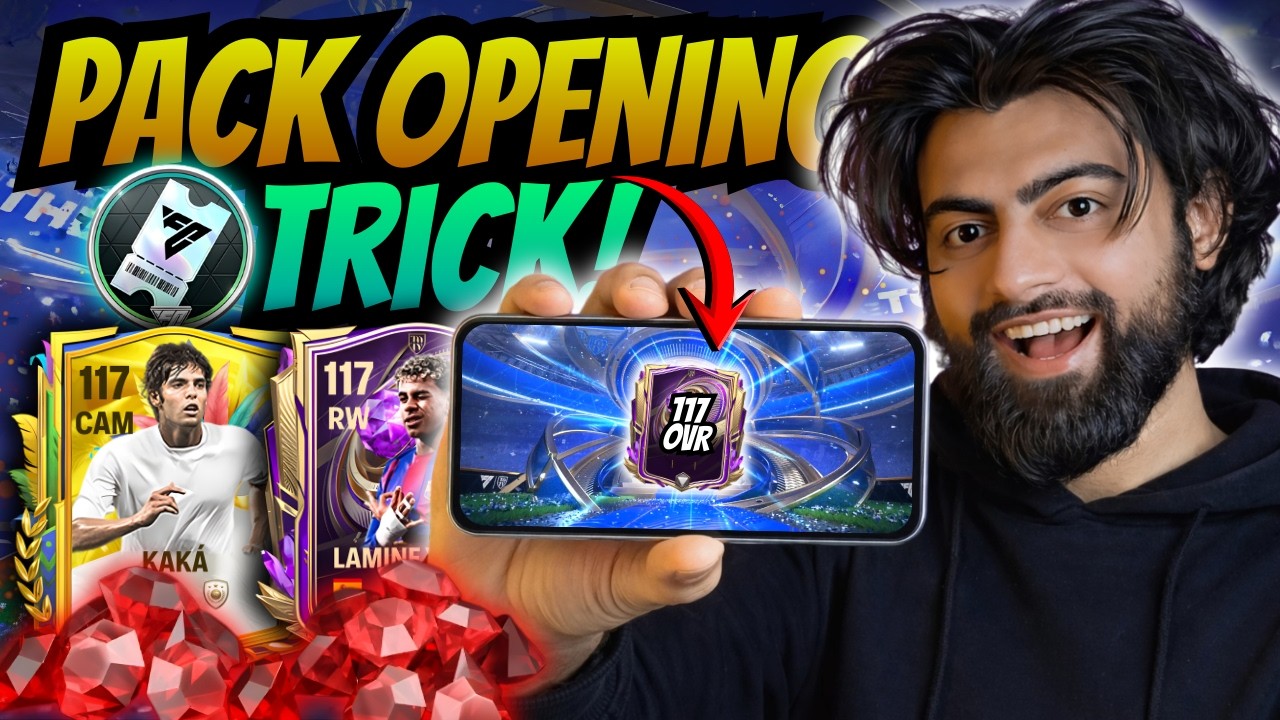 Этот трюк с открытием паков помог мне получить карту с рейтингом 117 в драфте! 🤯😳