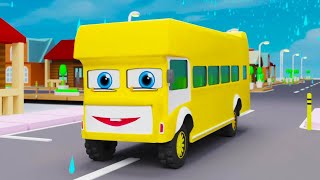 Wheels On The Bus Go Round and Round | All Through The Town | Popular Nursery Rhymes | Pilli Go