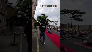 Hp secretariat में सुबह 6:00 से लोगो को सिखा रहे योगा #shimla #himachal