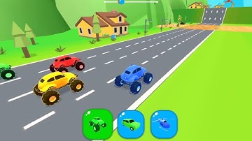 SHAPE SHIFTING 🏃🚔🚲🚦 All Levels Gameplay Walkthrough Android,ios Max Level MAX145HM